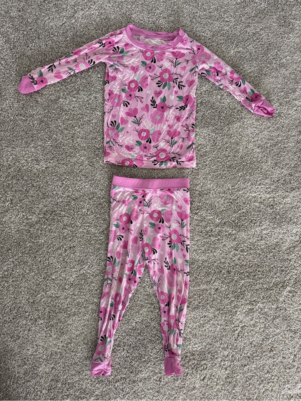 Little Sleepies Sweetheart Floral Pajama Set